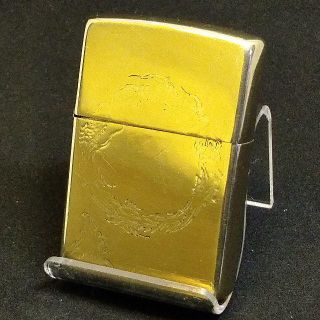 ジッポー(ZIPPO)の№177 ZIPPO 〇炎 真鍮無垢 ジッポー 2012年7月 【G 12】(タバコグッズ)