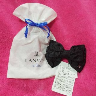 ランバンオンブルー(LANVIN en Bleu)のLANVIN en bleu　バレッタ黒(バレッタ/ヘアクリップ)