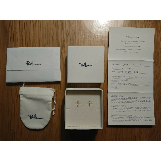 BETTINA JAVAHERI diamond Hoop ピアス BETTINA JAVAHERI diamond Hoop ピアス