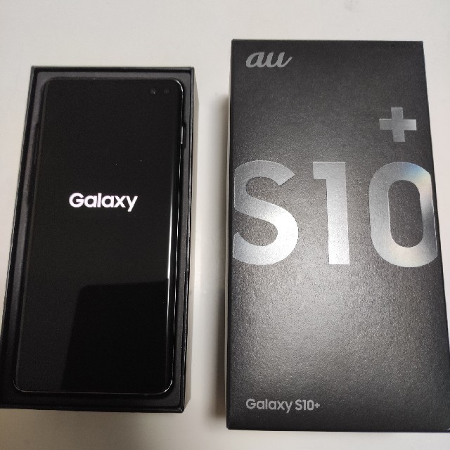 R641 SIMフリー au Galaxy S10+ SCV42 ブラック美品