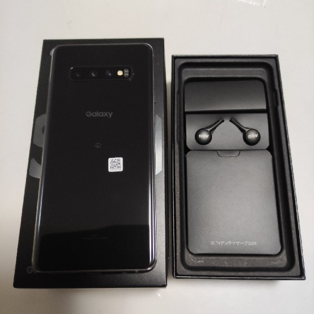 R641 SIMフリー au Galaxy S10+ SCV42 ブラック美品