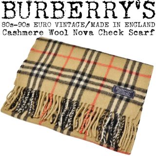 バーバリー(BURBERRY)の★BURBERRY★バーバリー★ノバチェック マフラー★カシミヤ★イングランド製(マフラー)