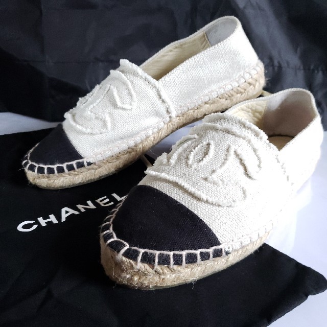 CHANEL(シャネル)の美品 CHANEL シャネル エスパドリーユ スリッポン スニーカー   レディースの靴/シューズ(スリッポン/モカシン)の商品写真