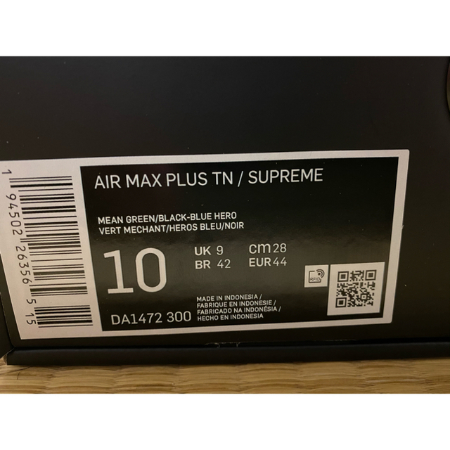 Supreme(シュプリーム)の【28.0cm】Supreme Nike Air Max Plus Green メンズの靴/シューズ(スニーカー)の商品写真