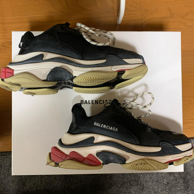 雑誌で紹介された - Balenciaga BALENCIAGA 41 noir s triple