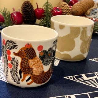 マリメッコ(marimekko)のmarimekko マリメッコ　ラテマグKetunmarja 新品送料込(グラス/カップ)