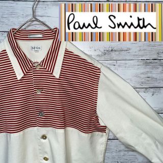 ポールスミス(Paul Smith)のPaul Smith メンズ　シャツ　ストライプ柄　赤　白(シャツ)