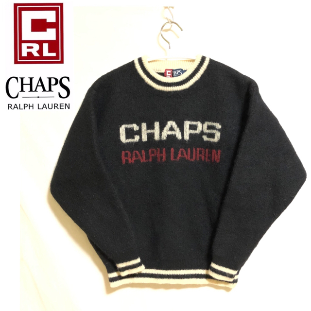 Ralph Lauren(ラルフローレン)のCHAPS POLO RALPH LAUREN ニット　ブラック　セーター レディースのトップス(ニット/セーター)の商品写真