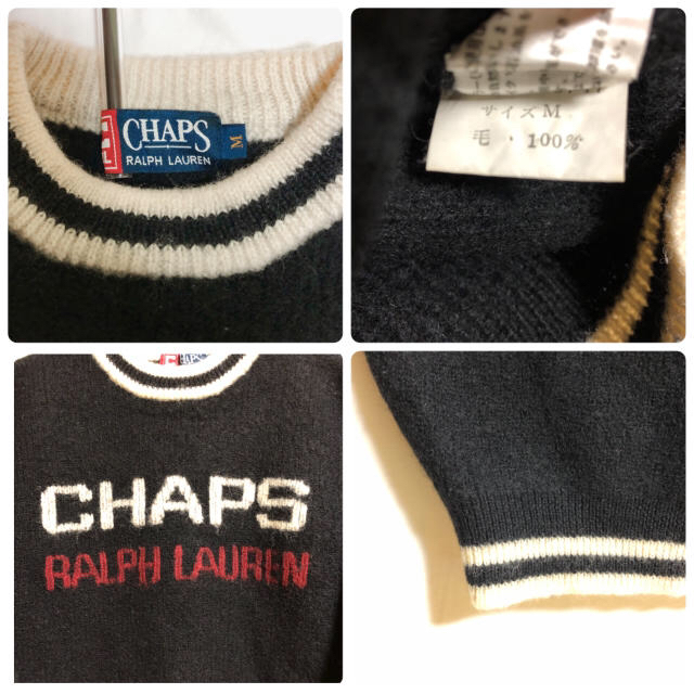 Ralph Lauren(ラルフローレン)のCHAPS POLO RALPH LAUREN ニット　ブラック　セーター レディースのトップス(ニット/セーター)の商品写真