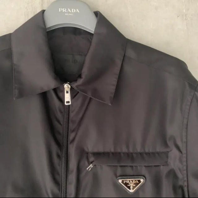 PRADA(プラダ)の値下げ交渉可　プラダ　ロゴ　ナイロン　ジャケット　シャツ　ブルゾン メンズのジャケット/アウター(ナイロンジャケット)の商品写真