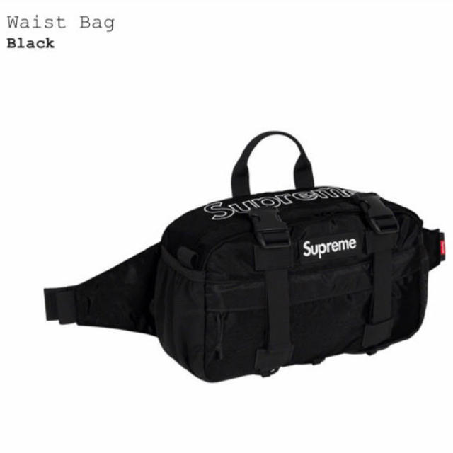 19fw Supreme Waist Bag Black 新品未使用