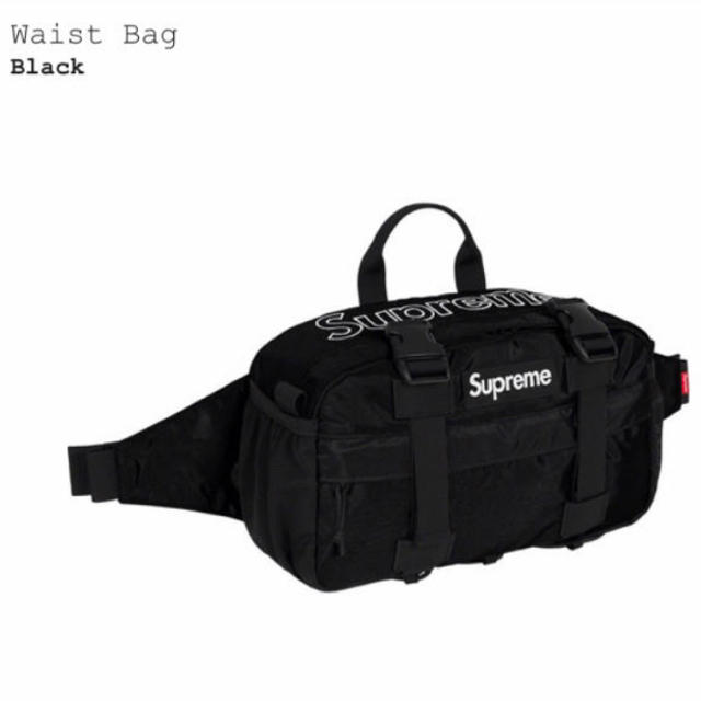 Supreme(シュプリーム)の19fw Supreme Waist Bag Black 新品未使用 メンズのバッグ(ウエストポーチ)の商品写真