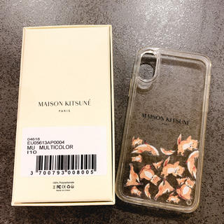メゾンキツネ(MAISON KITSUNE')のメゾンキツネ　Aqua Yoga Fox iPhone Case X/XS(iPhoneケース)