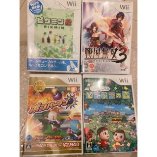 どうぶつの森 ボンバーマン ピクミン2 戦国無双3 Wii(家庭用ゲームソフト)