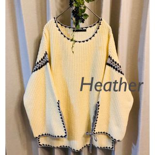 ヘザー(heather)のSALE【未使用】Heather アシメデザインニット(ニット/セーター)