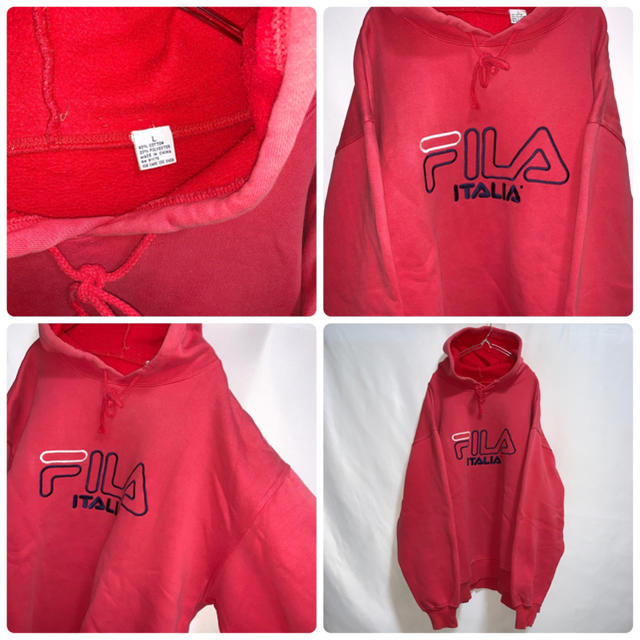 FILA - 【90s】FILA ITALIA フィラ イタリア パーカー ゆるだぼ L