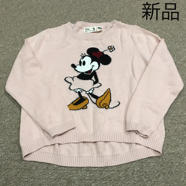 Disney(ディズニー)のディズニー ユニクロ ニットセーター 110 新品 キッズ/ベビー/マタニティのキッズ服女の子用(90cm~)(ニット)の商品写真