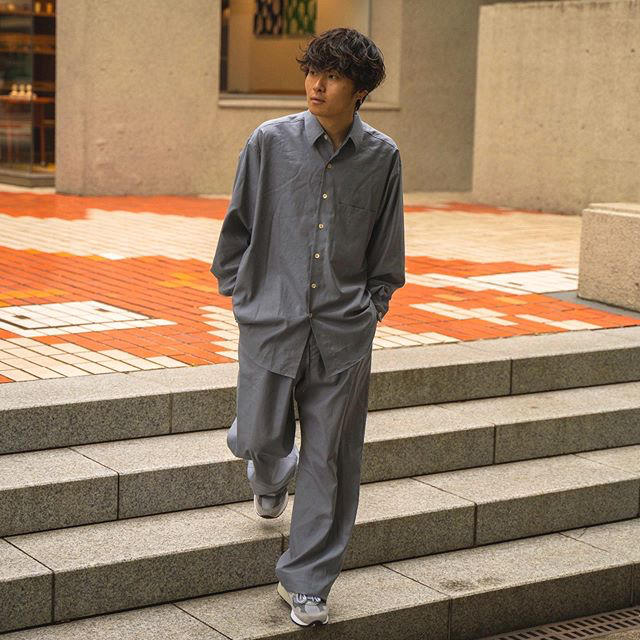 【AURALEE】別注 WASHED FINX TWILL BIG SHIRTS