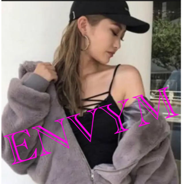 ENVYM  フーディーファーコート