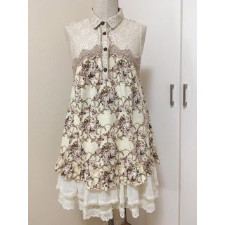 アクシーズファム(axes femme)の☆axes 薔薇柄ノースリカットソー☆(カットソー(半袖/袖なし))