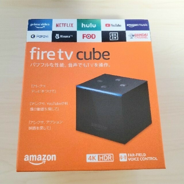 fire tv cube  alexa対応音声認識リモコン付き