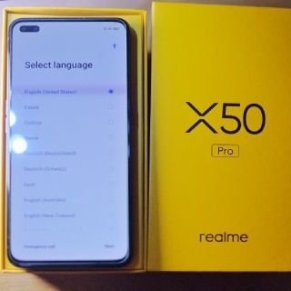 アンドロイド(ANDROID)の【美品】Realme X50 Pro 5G  EU版【12GB/256GB】(スマートフォン本体)