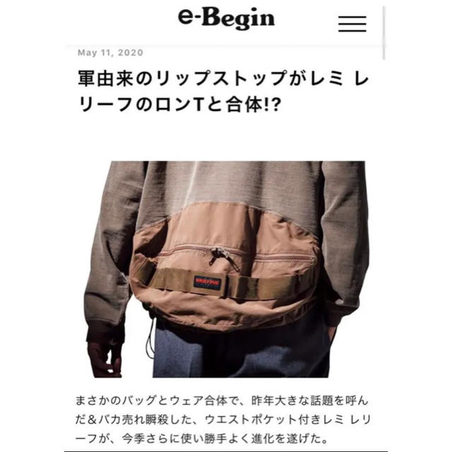 REMI RELIEF(レミレリーフ)の【Begin別注】BRIEFING x REMI RELIEF L/S メンズのトップス(Tシャツ/カットソー(七分/長袖))の商品写真