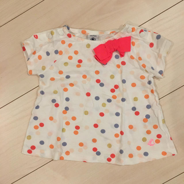 PETIT BATEAU(プチバトー)のプチバトー 3点セット 12m/74cm キッズ/ベビー/マタニティのベビー服(~85cm)(Ｔシャツ)の商品写真