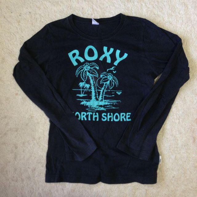 Roxy(ロキシー)のロキシー♥ロンT ブラック レディースのトップス(Tシャツ(長袖/七分))の商品写真