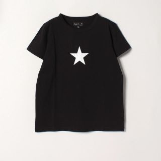 アニエスベー(agnes b.)のアニエスベー　星柄　ブラックＴシャツ(Tシャツ(半袖/袖なし))