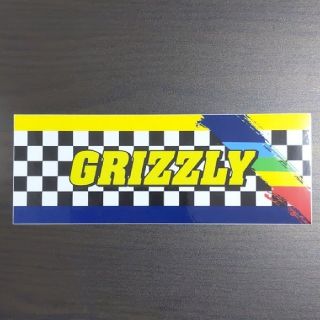 インディペンデント(INDEPENDENT)の(縦7.5cm横20.4cm)GRIZZLY ステッカー(スケートボード)