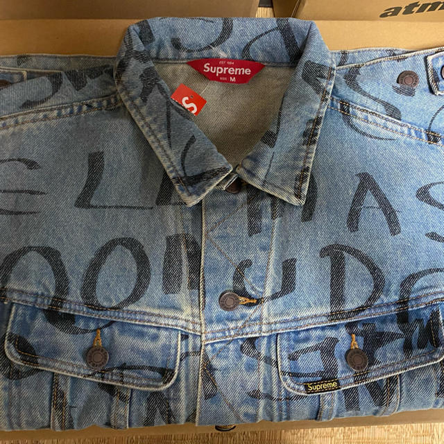 Supreme Black Ark Denim Trucker Jacket