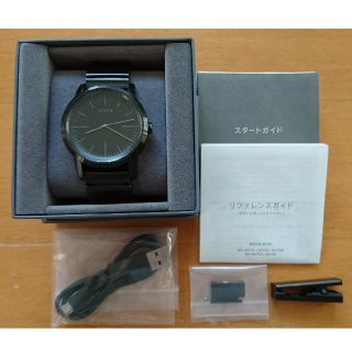 ソニー(SONY)のSONY wena wrist WN-WT01B ブラック(腕時計(アナログ))