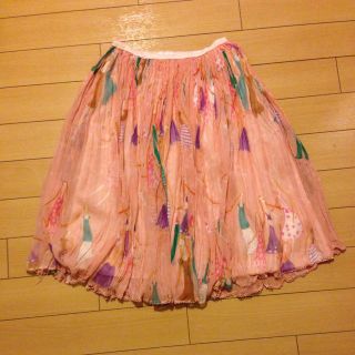 ツモリチサト(TSUMORI CHISATO)のツモリチサト＊シルクスカート(ひざ丈スカート)