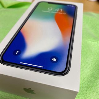 アイフォーン(iPhone)のiPhone X 64GB simフリー　シルバー(スマートフォン本体)