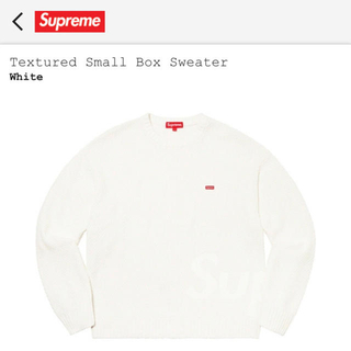 シュプリーム(Supreme)のSupreme Textured Small Box Sweater 白 L(ニット/セーター)