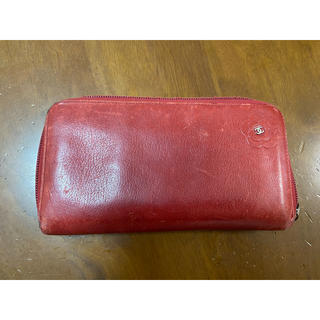 シャネル(CHANEL)のCHANEL赤色の長財布(財布)