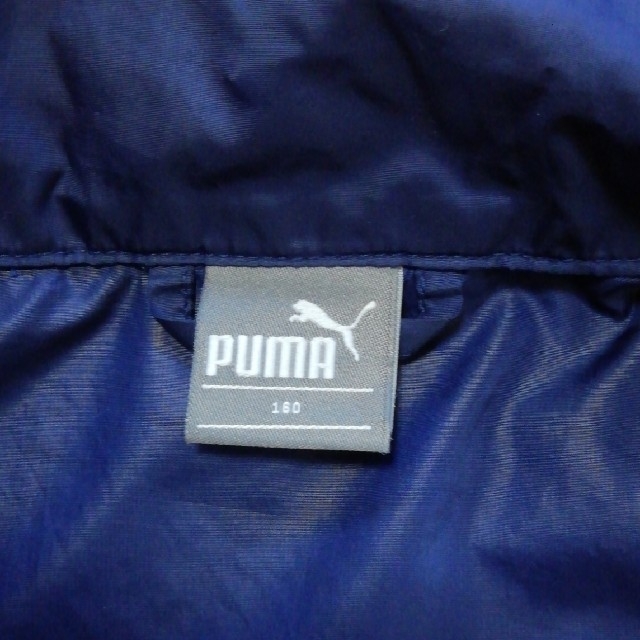 PUMA(プーマ)の エトランゼ様専用　PUMA プーマ ウインドブレーカー　160サイズ　紺色 キッズ/ベビー/マタニティのキッズ服男の子用(90cm~)(ジャケット/上着)の商品写真