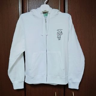 どこでもいっしょ トロのおみせ パーカー 白 ホワイト L(キャラクターグッズ)
