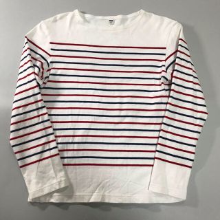 ユニクロ(UNIQLO)のUNIQLO ユニクロ ボーダー マリン カジュアル ロンT メンズ アメカジ(Tシャツ/カットソー(七分/長袖))