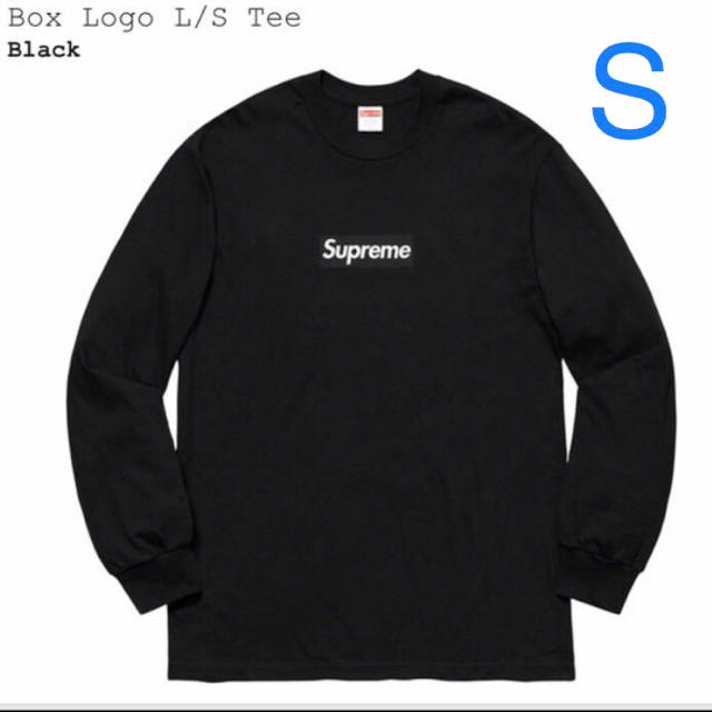 Sサイズ Supreme Box Logo L/S Tee black ロンT