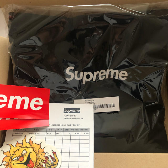 supreme Box Logo L/S Tee シュプリーム ボックスロゴ黒 先着 49.0