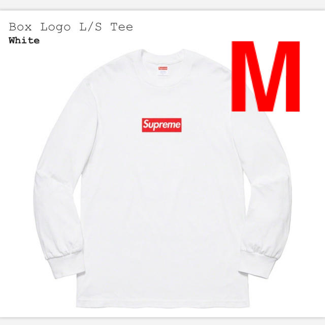 Supreme Box Logo L/S TeeWhiteSIZE