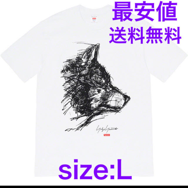 Tシャツ/カットソー(半袖/袖なし)Supreme Yohji Yamamoto Scribble Wolf Tee