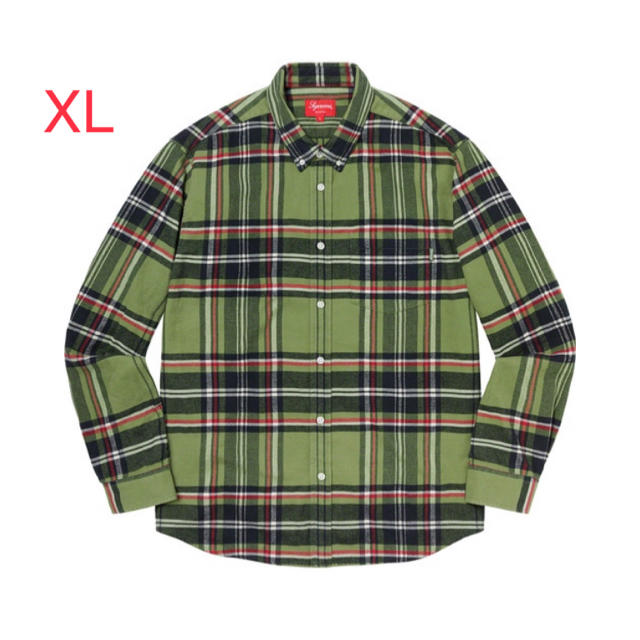 Supreme Tartan Flannel Shirt Green XL