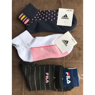 アディダス(adidas)の☆adidas靴下&FIRA靴下☆22センチ〜24センチ(ソックス)