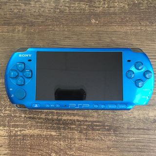 プレイステーションポータブル(PlayStation Portable)のPSP SONY バイブラント・ブルー　青　プレイステーションポータブル(携帯用ゲーム機本体)