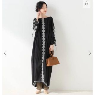 イエナ(IENA)のサラマリカ　COTTON EMB DRESS ロングワンピース(ロングワンピース/マキシワンピース)