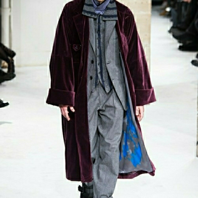 Yohji Yamamoto - ヨウジヤマモト 17aw リバーシブルベルベットコート