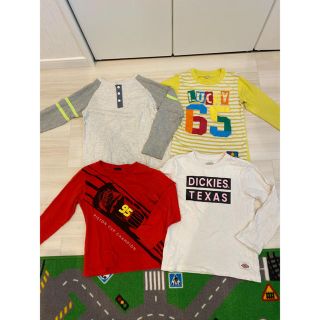 130 男の子 長袖 4枚セット(Tシャツ/カットソー)